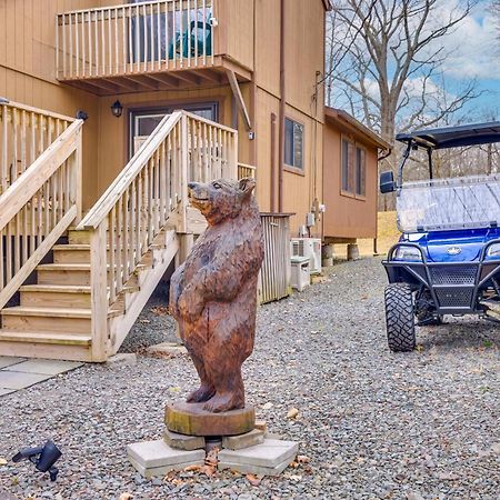 Bear Den Rustic Pocono Lake Home With Game Room! Ngoại thất bức ảnh