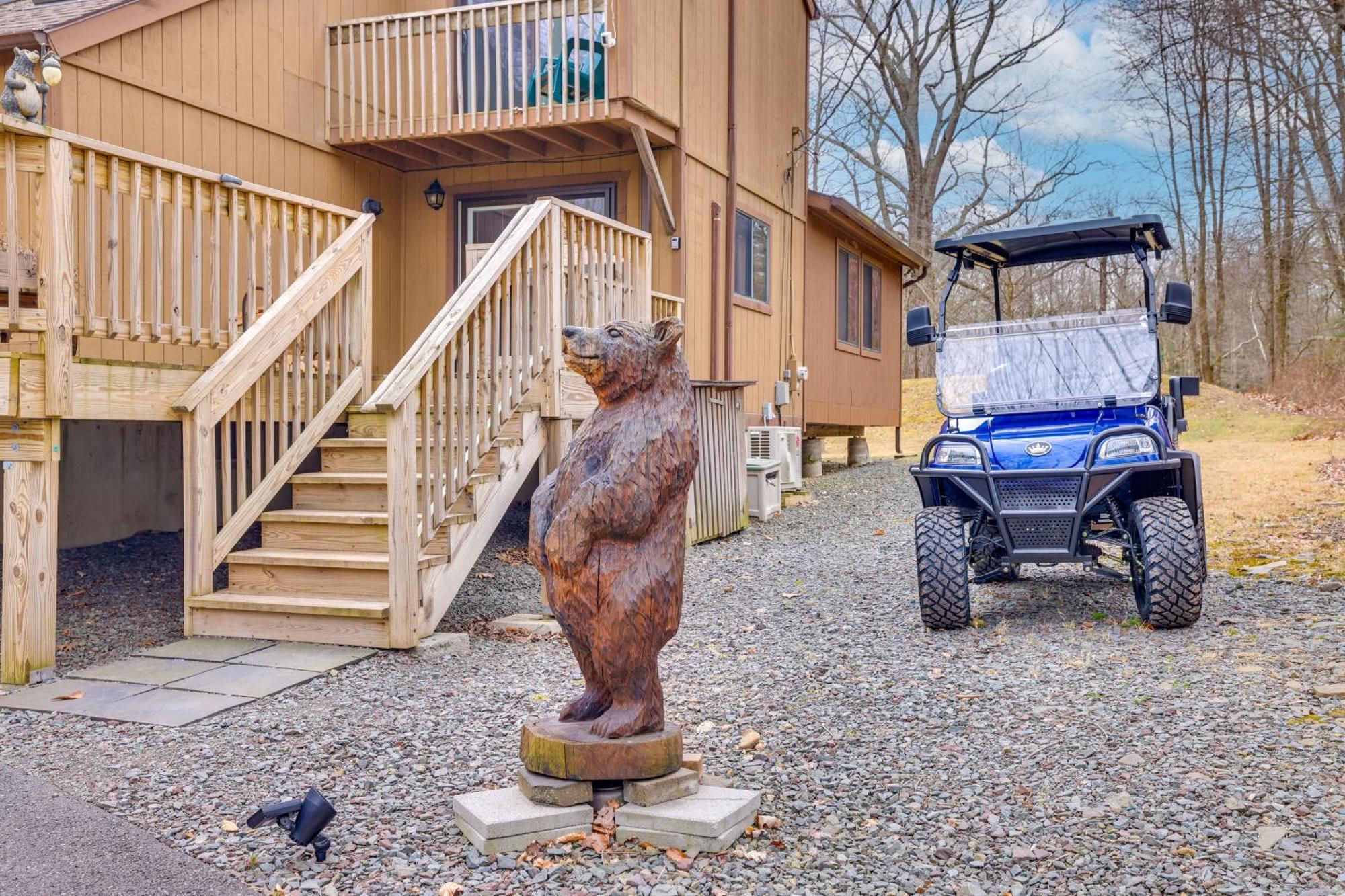 Bear Den Rustic Pocono Lake Home With Game Room! Ngoại thất bức ảnh